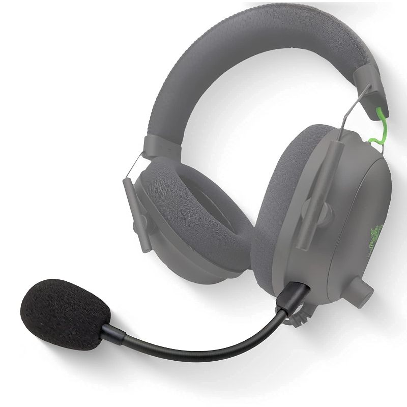 3.5mm Plug Jack Mic Headphone Microphone Compatible With Razer- Black Shark V2/V2 Pro/V2 SE Wireless Gaming Headsets