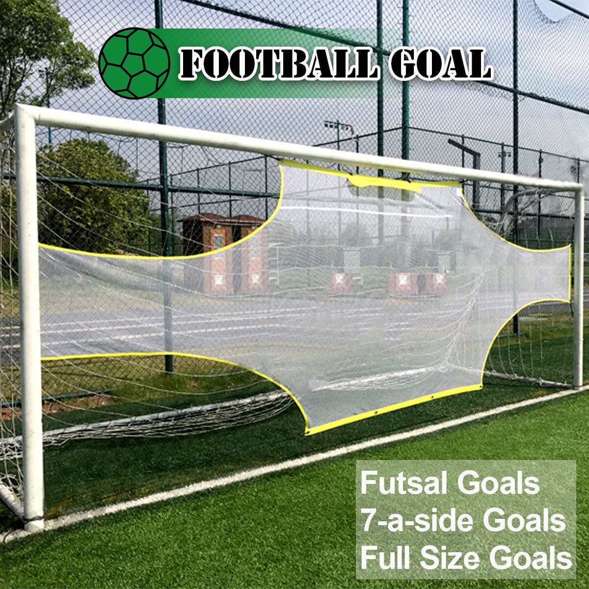 Pro Precision Training Football AID Soccer Target Practice Shot Goal Net 24'x8' Futsal Goals