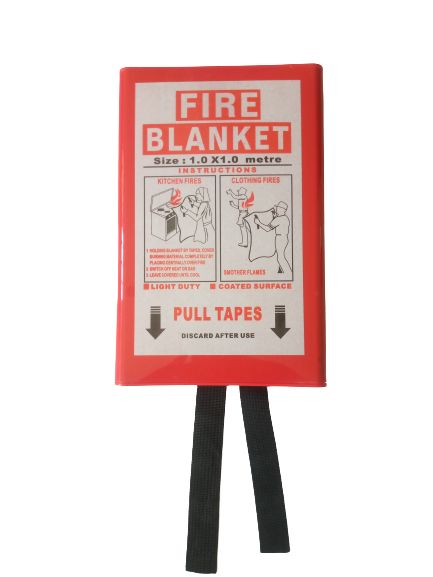 FIRE BLANKET - FIBRE GLASS FABRIC 1M X 1M (3FT X 3FT)