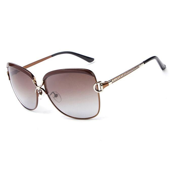 Retro Gradient Ultraviolet-proof Polarized Sunglasses For Women (Brown)