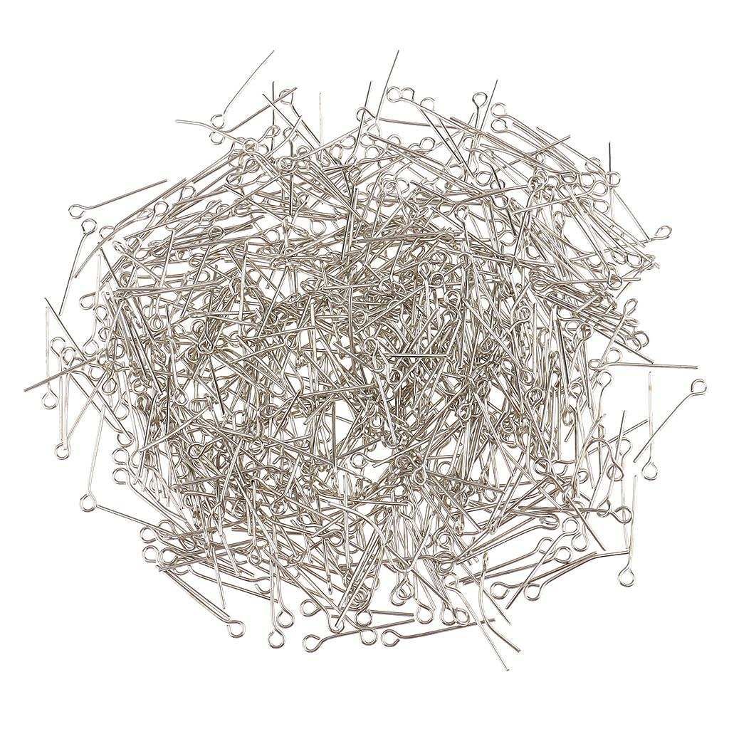 500 Pieces Eyepins Eye Pins  20mm