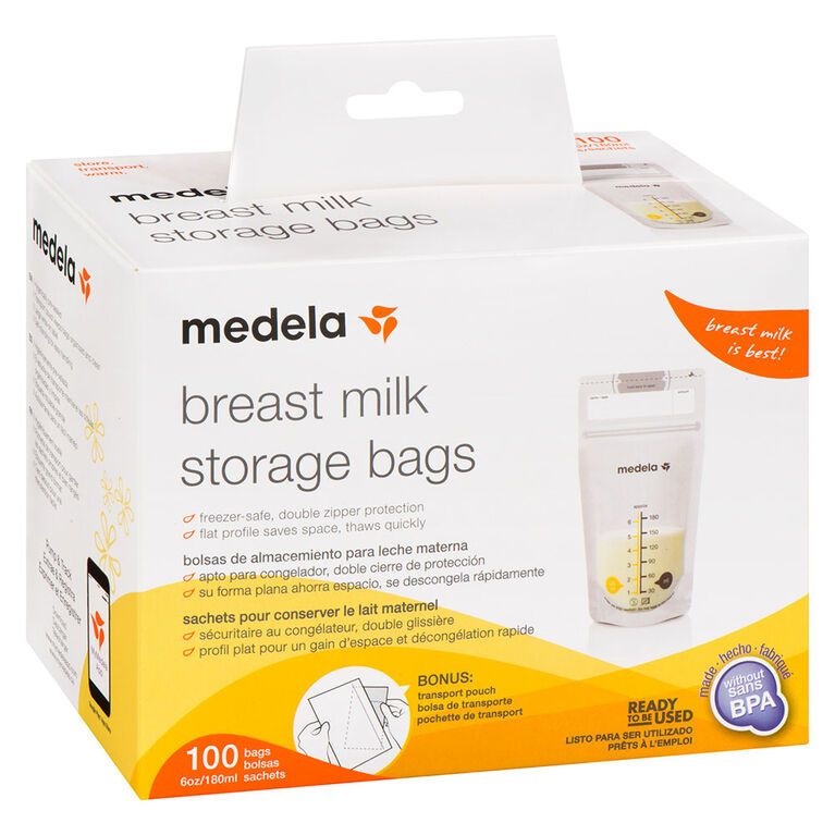 Breast Milk Storage Bags, 100pcs