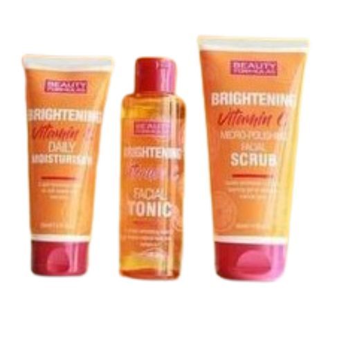Brightening Vitamin C Facial Tonic,Scrub & Moisturiser-3pcs