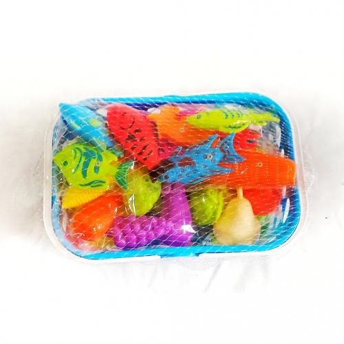 Fruits And Fishes Sea Animal Water Toys School Learning Aid For Kids
