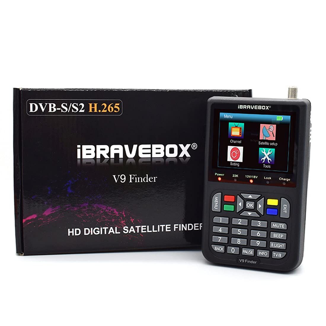 IBRAVEBOX V9 Satelite Finder H.265 Meter