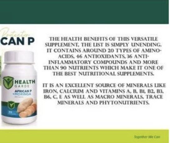 African P Plus Moringa (immune Booster And Malaria Buster)