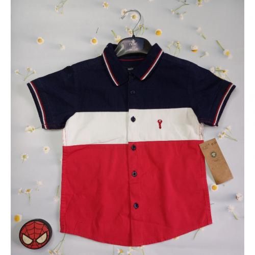 Boy's Quality 1oo% Cotton Short Sleeves Shirt ( Sizes Runs Small, Order 2 Sizes Up)