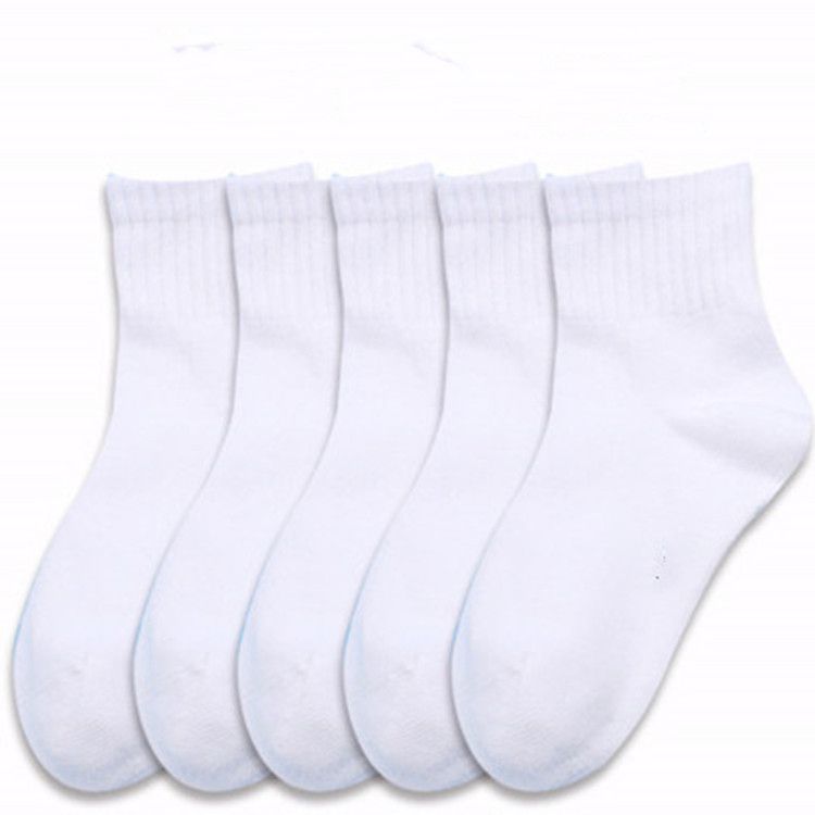 Children Ankle White Socks- 3 In 1
