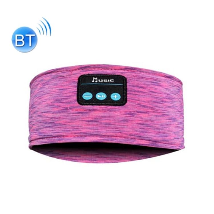 Music Headband Bluetooth Eye Mask Music Headband Rose Red