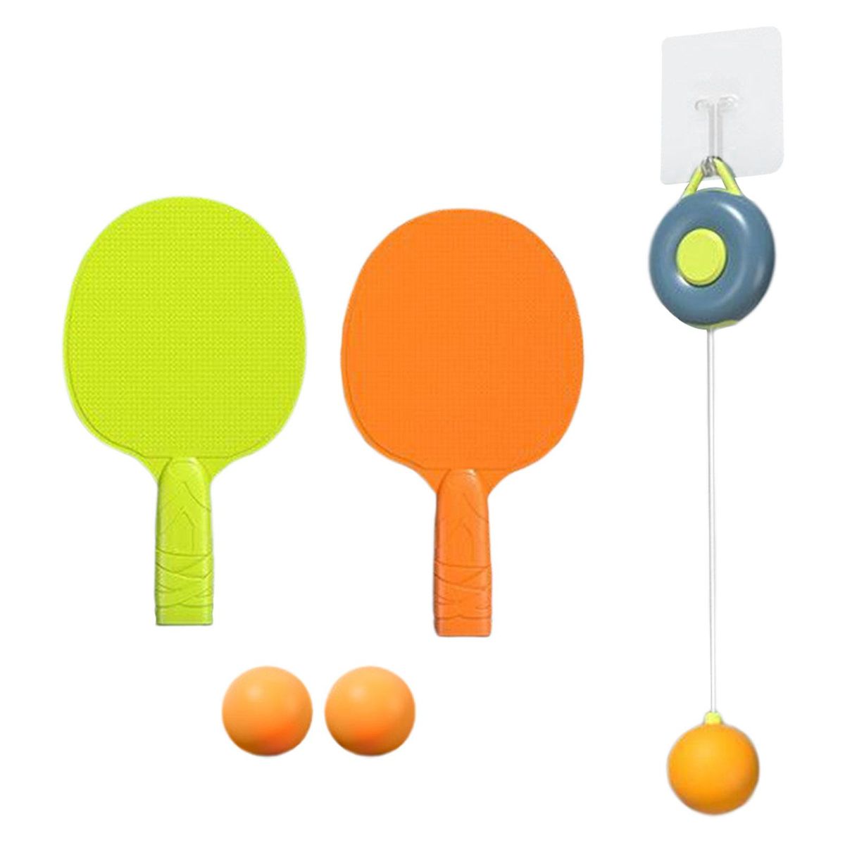 Tennis Trainer Self Training Set Telescopic Solid Color