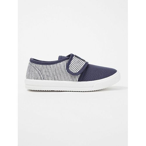 Boys Nautical Stripe Canvas Pumps