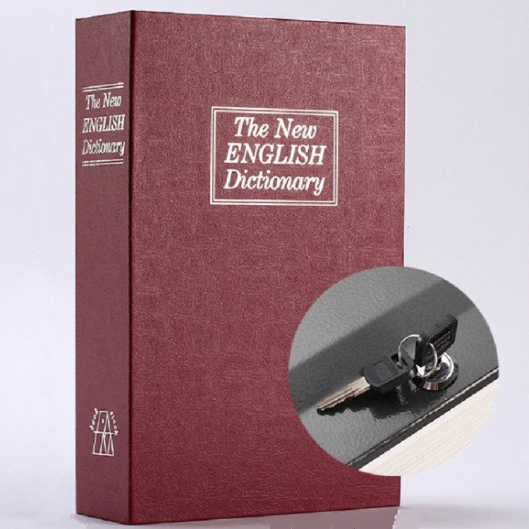 Simulation English Dictionary Book Safe Piggy Bank