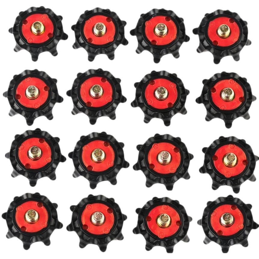 16Pcs Outdoor Golf Shoe Spikes Screw Soft Rubber for Golf
