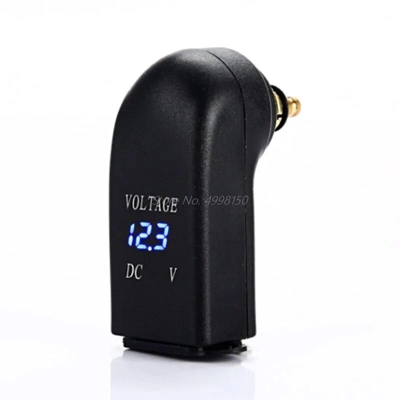 Waterproof Dual USB Charger Power Adapter LED Voltmeter DIN Plug Socket for BMW Triumph Hella Motorcycle Dropship