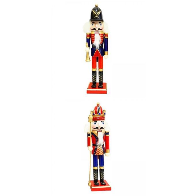 2 Pieces 12 Inch Soldier Swordsman Nutcracker Christmas Decor Home
