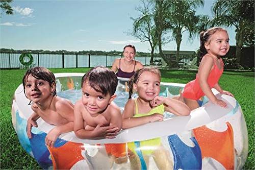 BESTWAY- ELLIPTIC PLAY POOL + Manual Pump