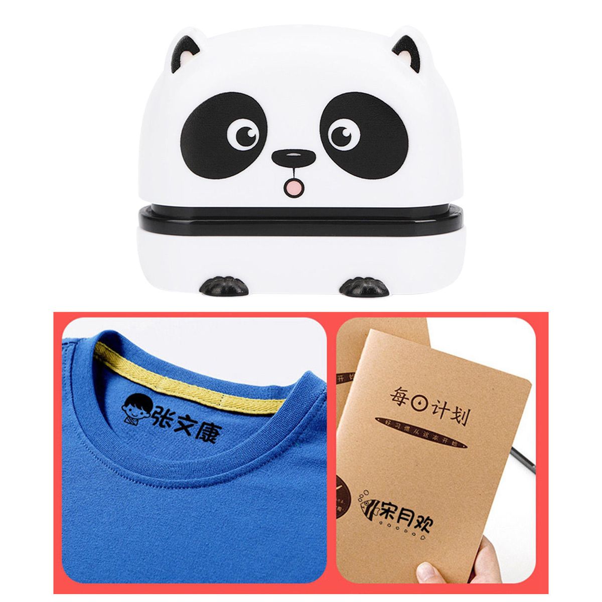 Pack Of 2 Cartoon Stamp Clothing Marker For Children Books