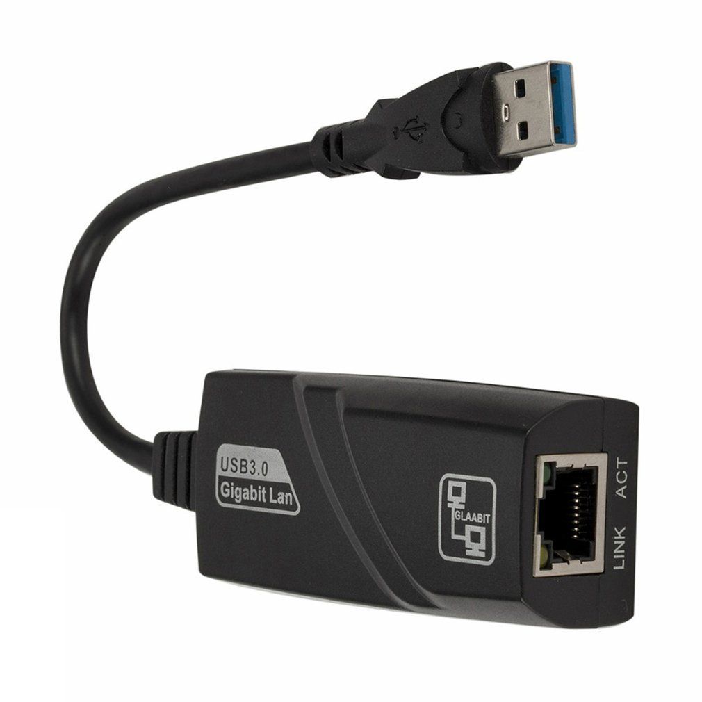 Wired Usb 3.0 To Gigabit Ethernet Plastic Rj45 Lan (10 100