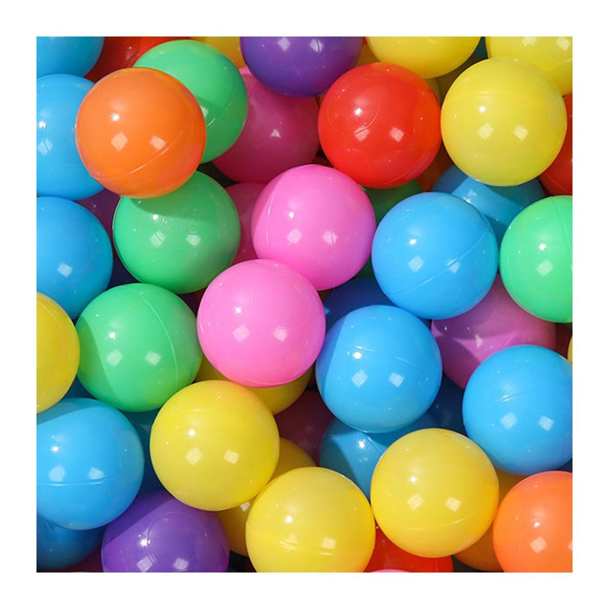 50Pcs Ball Pit Balls Colored Design Mini Toys Balls
