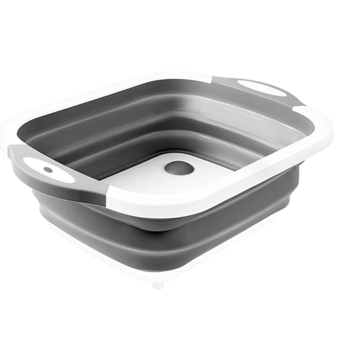 Groove Design Cutting Board Foldable Cutting Board with Groove Grey