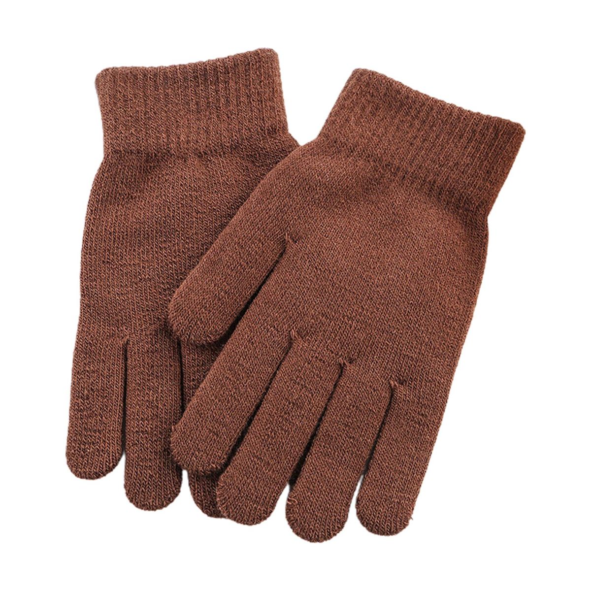 1 Pair Ridding Pure Color Women Winter Coffee