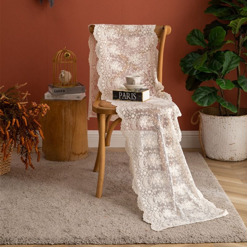 Lace Table Runner Wedding Decoration, Size: 40x240cm