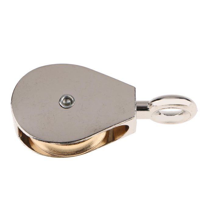 2 Pieces Swivel Fixed Pulley Sheave Rigging Metal Lifting 52mm And