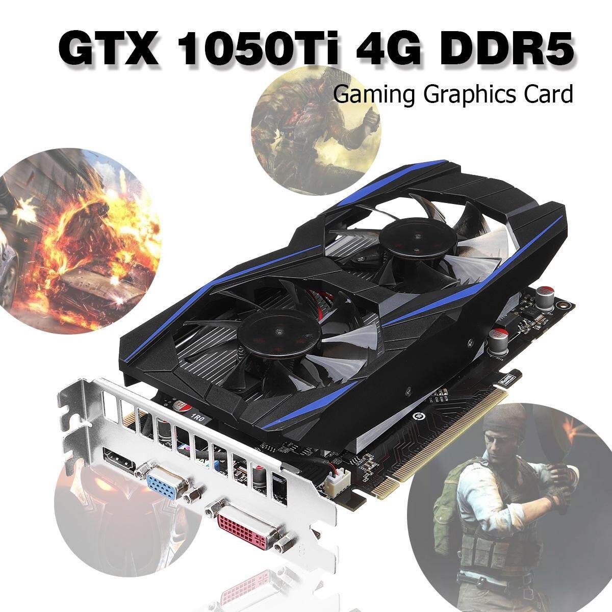 GTX 1050Ti 4G DDR5 Graphics Card 128 Bit 783/3600MHz Air Cooling For NVIDIA