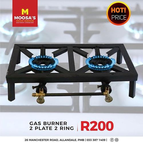 Locally Made Double Burner Industrial Cooker, 5yards Hose And High-pressure Regulator