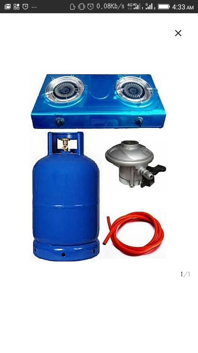 12kg Gas Cylinder,gas Cooker,free Regulator,hos And Clip