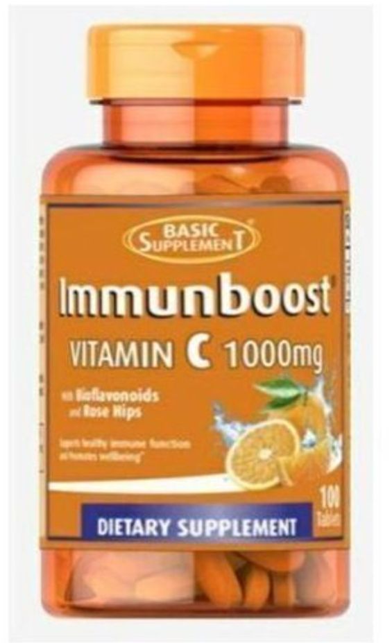 Supplement Vitamin C Immune Booster 1000mg - 100 Tabs