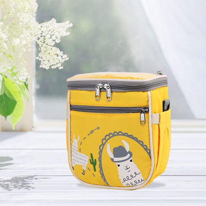 Babystroller Organizer Multi-Pocket Double Layer For Baby Items Yellow