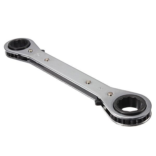 Ring Ratchet Spanner Wrench Set Repair Tools Metric 6mm X 8mm 19x21