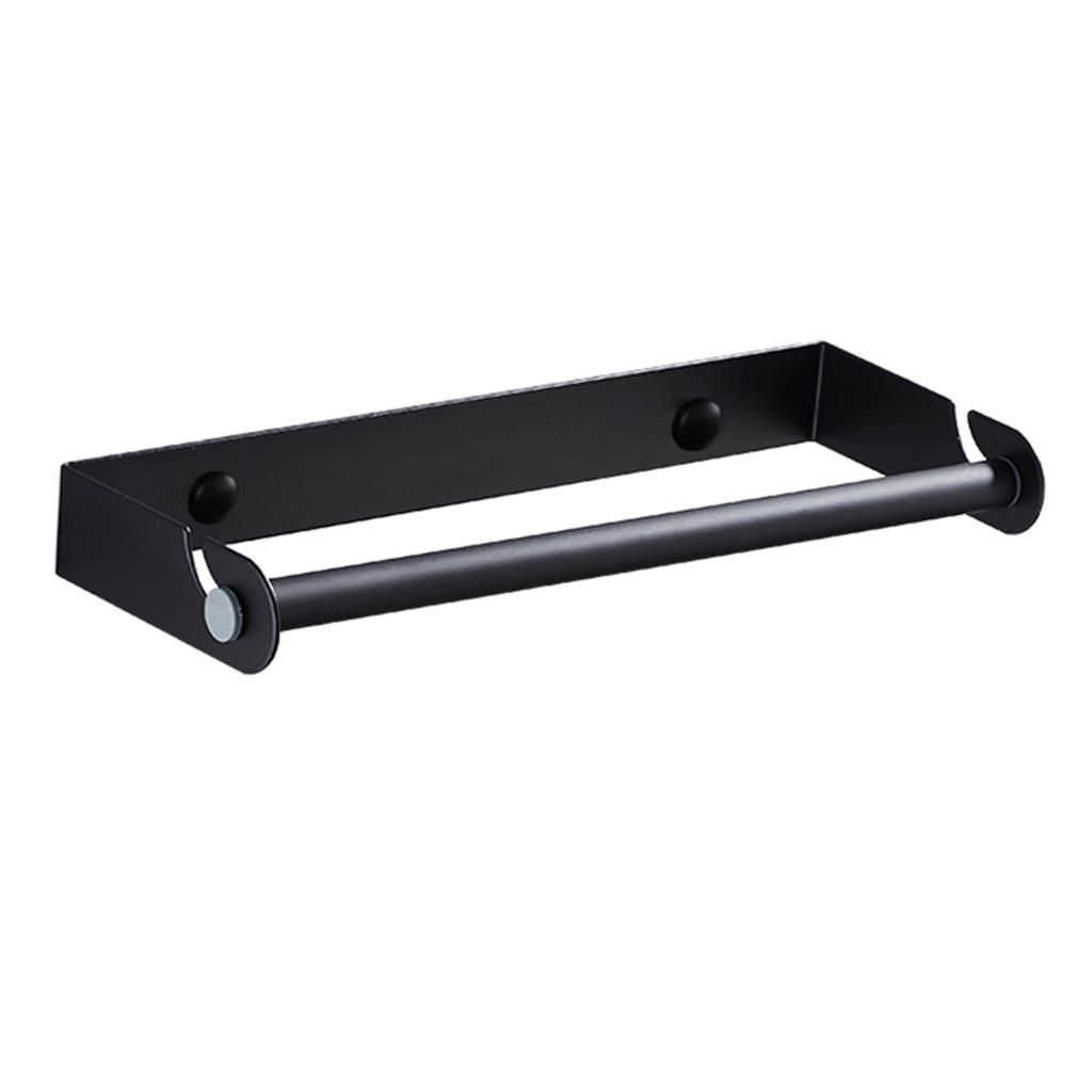 Kitchen Bathroom Towel Bar 12 Stainless Steel Towel Bar Wall Black