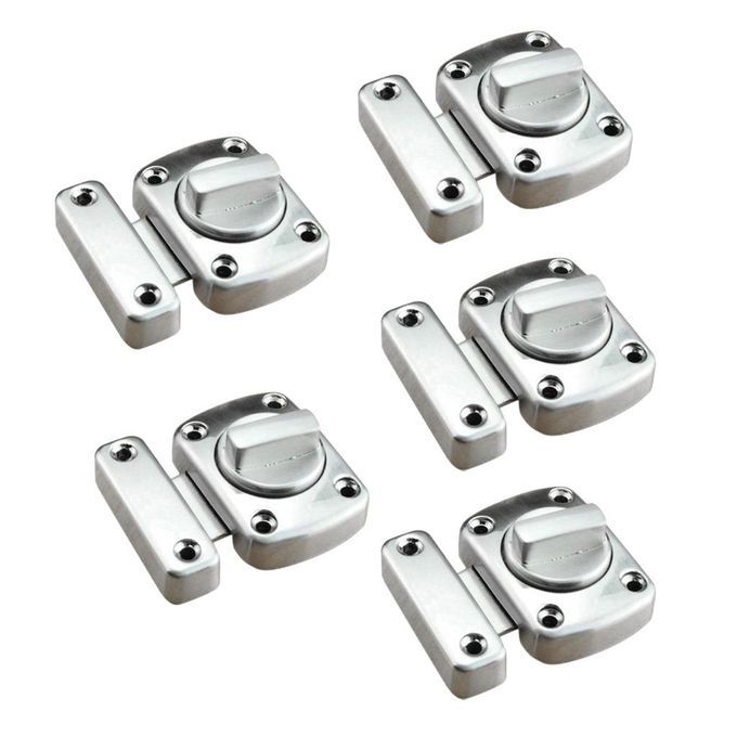 5x Toilet Door Lock Twist  Latch Catch Thumb Gate Locks For