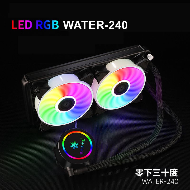 CPU Water Cooling Cooler Fan Ventilador RGB For Intel LGA 1150 1151 1155 1200 1366 2011 AMD AM3 AM4 Liquid Radiator WATER-240
