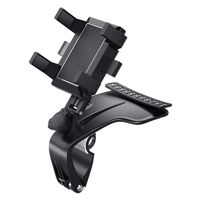 1200 Degree Rotating Car Dashboard Phone Holder With-Black