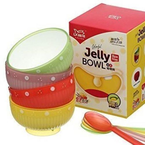 Unbreakable Baby Kids Feeding Jelly Bowl - 8pcs