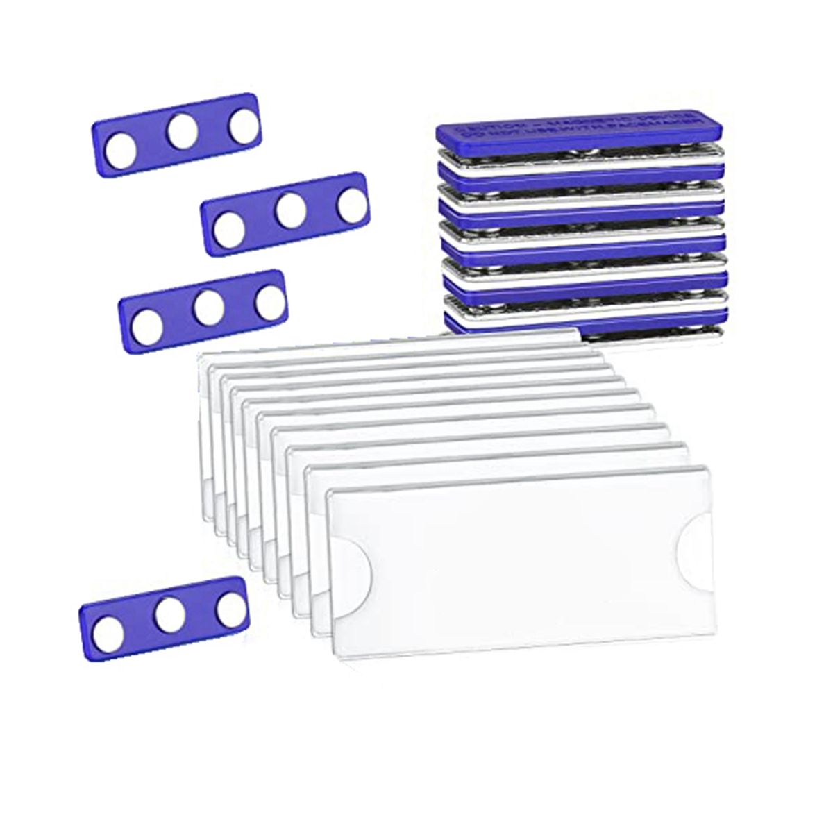 Magnetic Name Tags Kit, Magnetic Badge Holders with 3