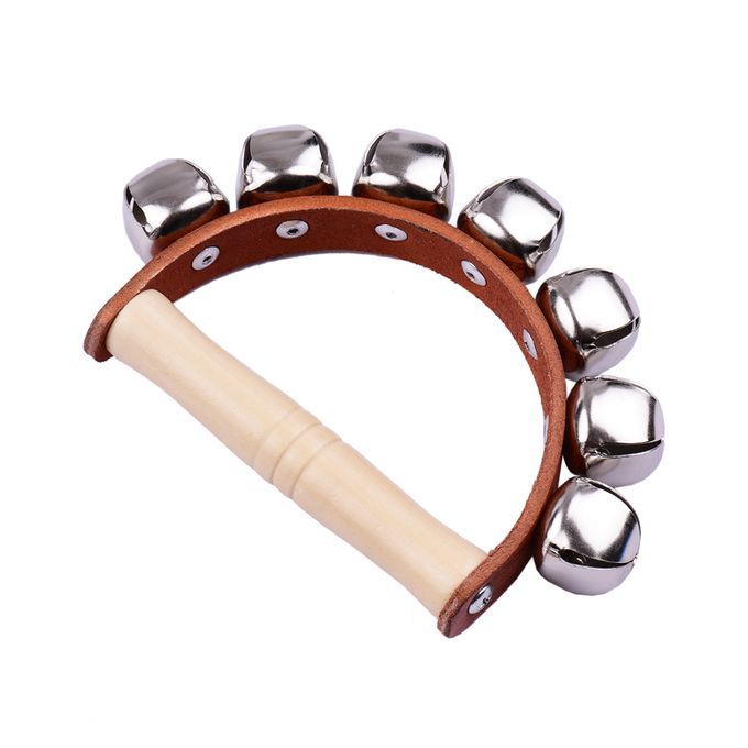 Handbell Hand Bells With 7pcs Jingle Bells Wood Handle