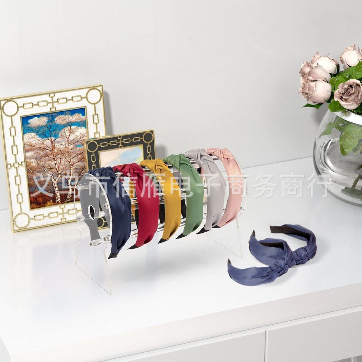 Simple Transparent Acrylic Hair Band Storage Rack Hair Hoop