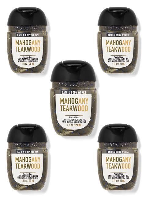Mahogany Teakwood PocketBac Hand Sanitizer, 5-Pack