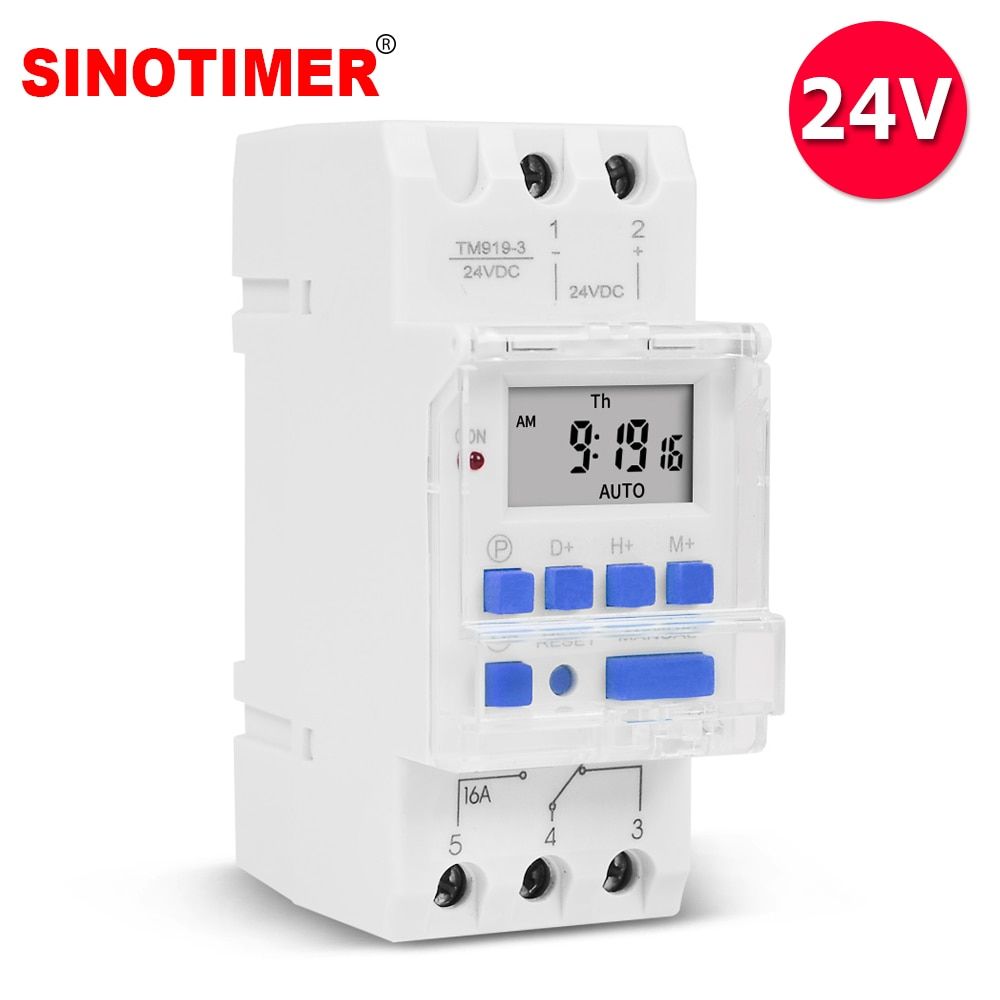 Sinotimer Programmable Electronic 7 Days Dc24v 16a Gate