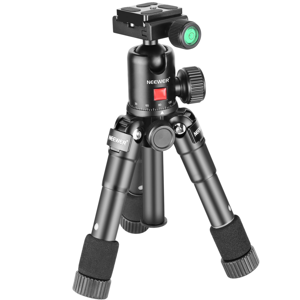 20 Inches/50 Centimeters Portable Compact Desktop Macro Mini Tripod With 360 Degree Ball Head,1/4 Inches Quick Release Plate, Bag For DSLR Camera, Video Camcorder Up To 11 Pounds/5 Kilograms