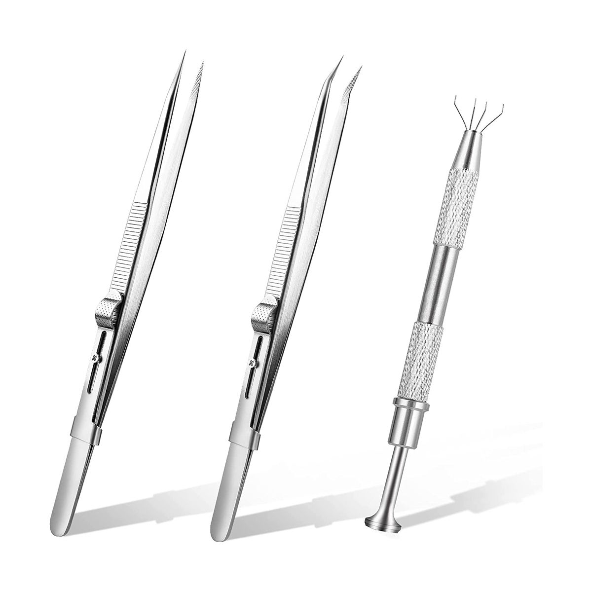 3 Pieces Stainless Steel Tool for Pickup, Piercing Ball Tool