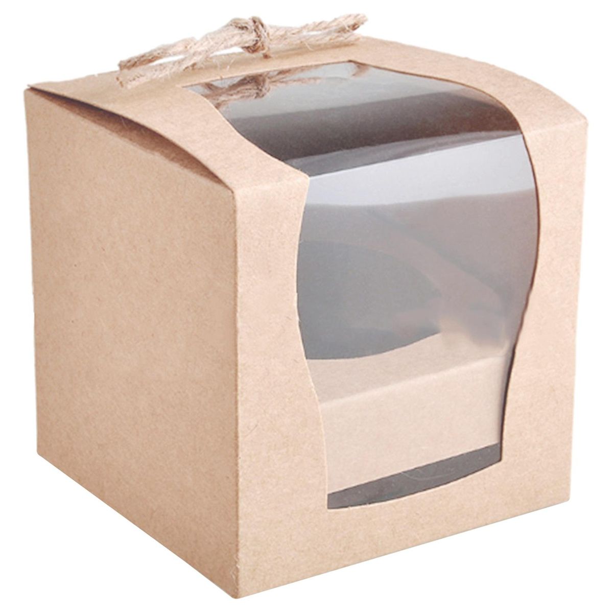 Kraft Paper CupCake Cake Box Paper Cup Baking Box Gift Box
