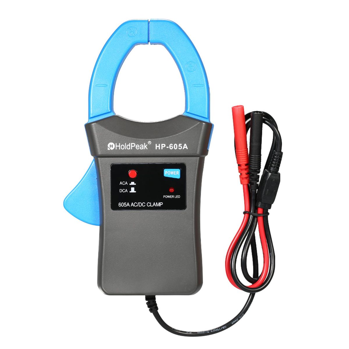 HoldPeak 600A DC/AC Current Clamp Adapter Clamp-On Adapter Meter with Test Probes