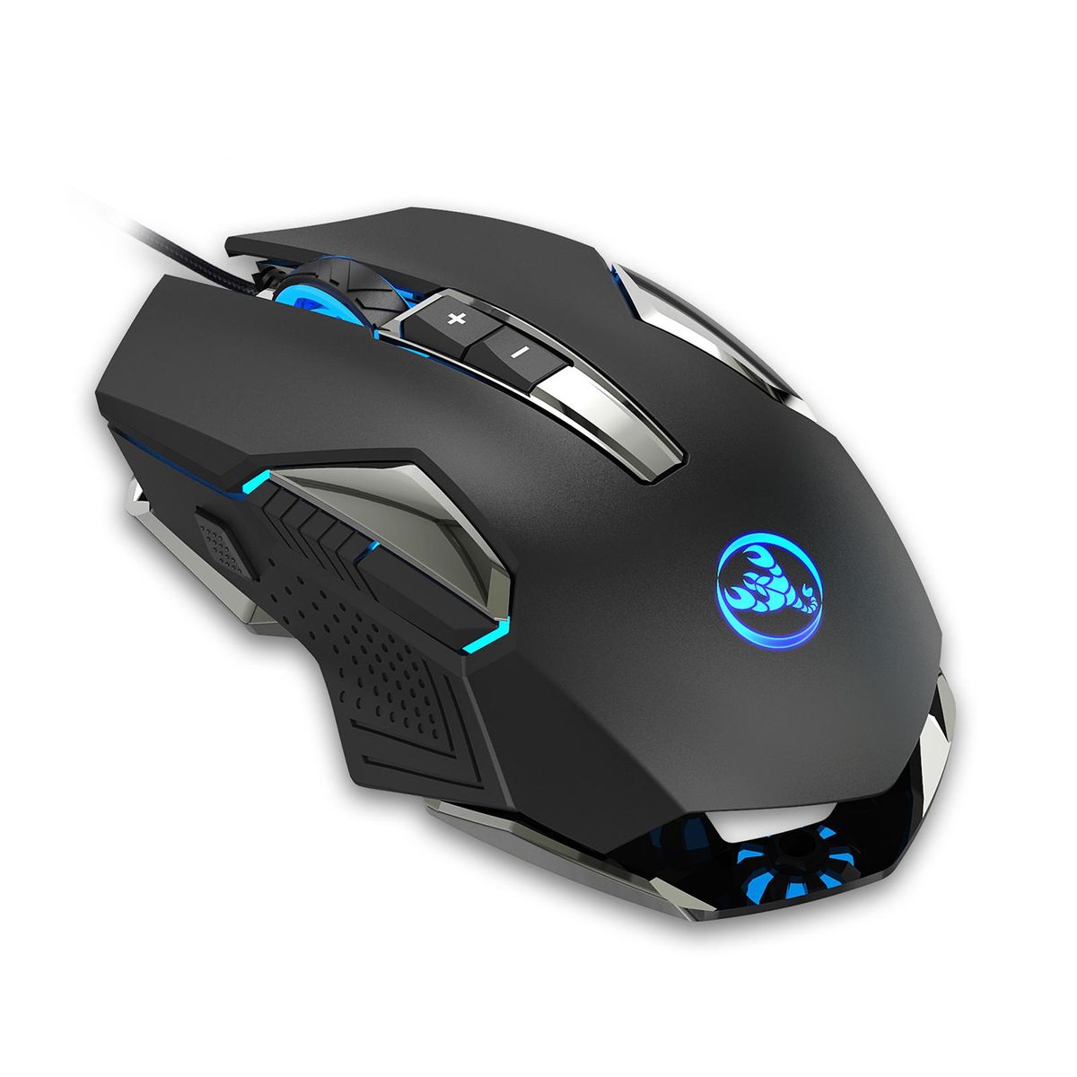 HXSJ X200 Wired Gaming Mouse Macro Programming Mouse 8 Keys Ergonomic Mice with 4-gear Adjustable DPI Colorful Lighting Effects