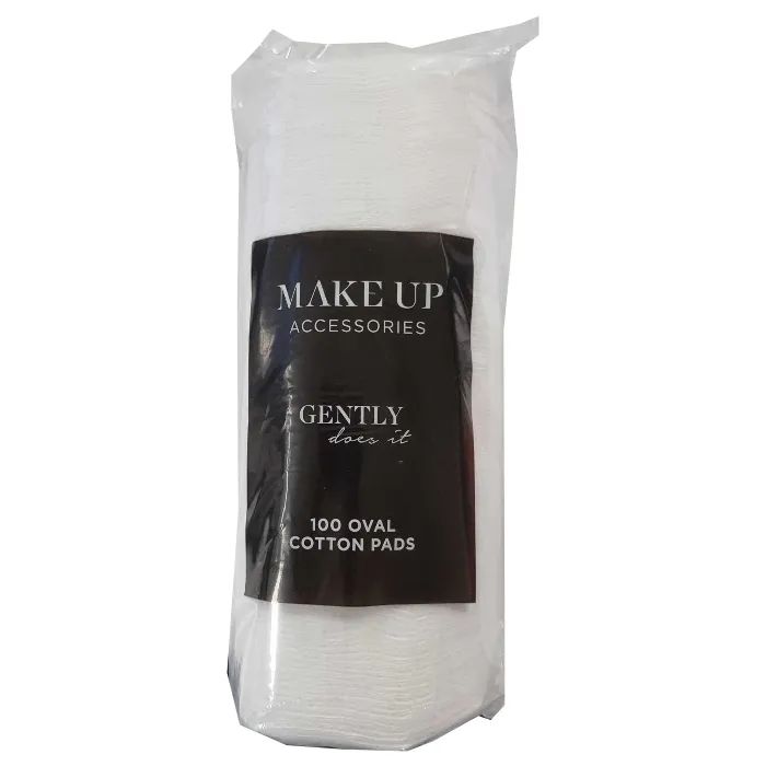 Oval Cotton Pads (Pack Of 100), White-Makeup Accessories