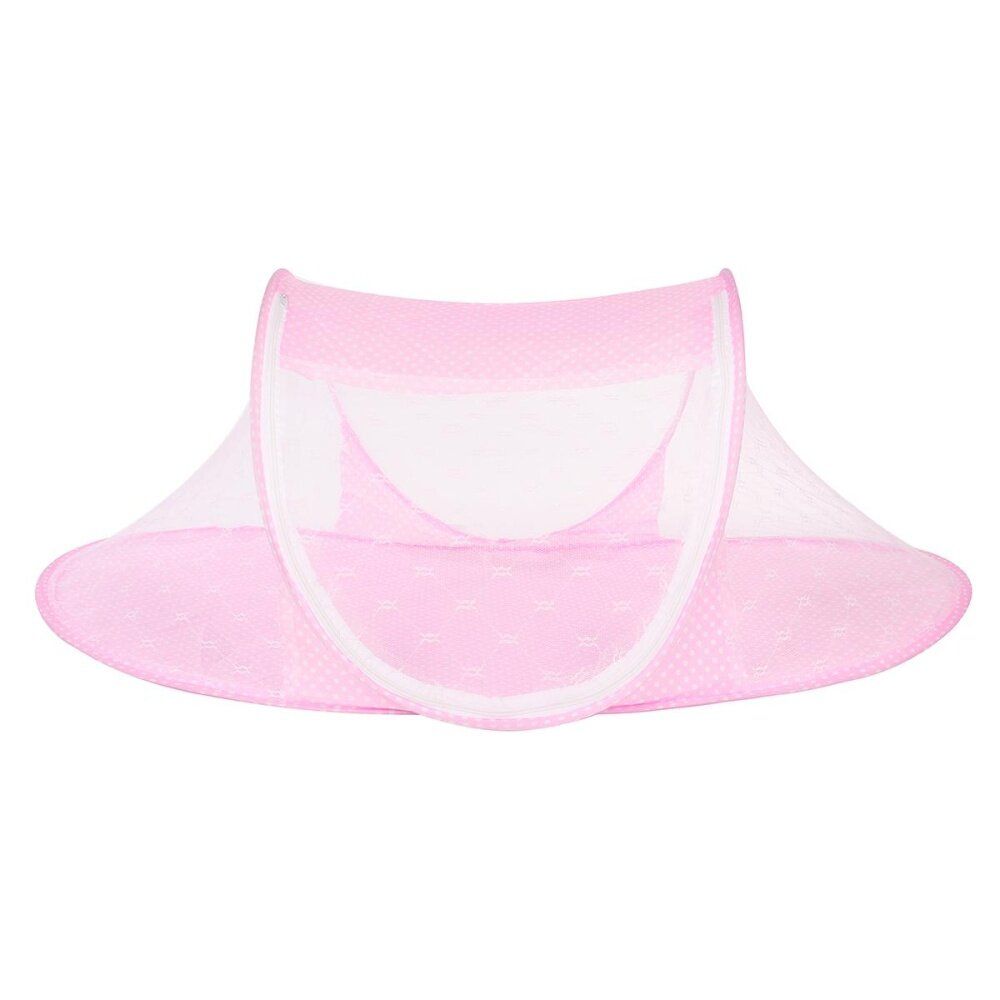 Portable 0-3 Years Baby Kid Infant Mosquito Net Bed Crib Canopy Mattress Tent Pink Pink